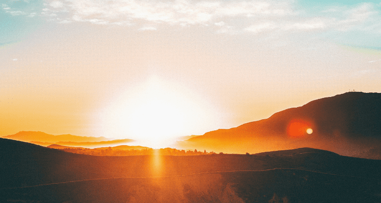 Morning sunrise is beautiful.