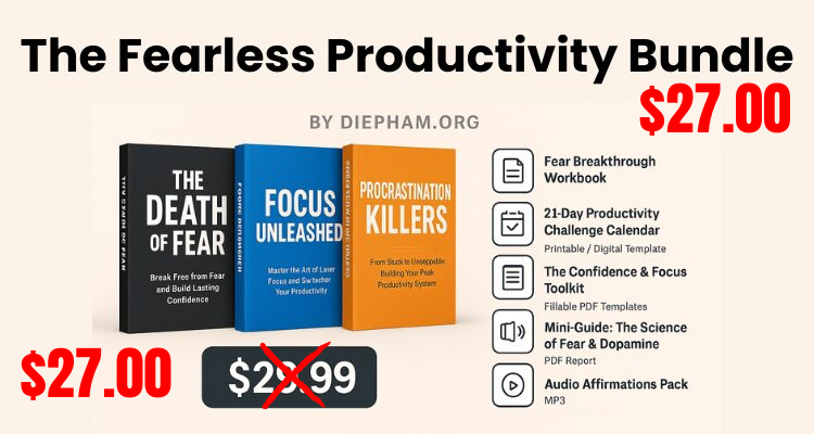 The Fearless Productivity Bundle (the Price is $27.00).
